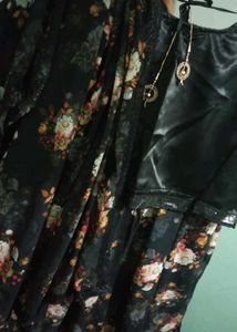 Katrina Kaif black floral lehenga with choli