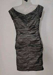 Alex Evenings Women’s Metallic Crinkle Sheath Dres