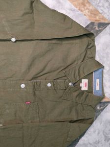 Levi&#39;s Olive Green Shirt