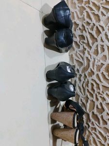 2 Pair Of Black Jotis With Heels