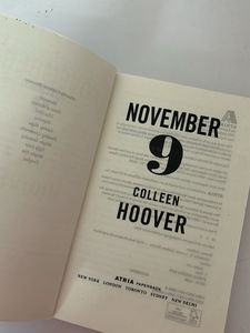 November 9 by Colleen Hoover