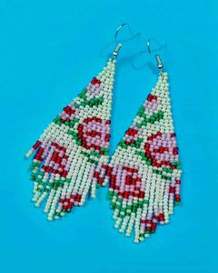 Earrings (Roses and Leaves)