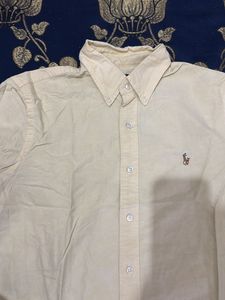 Polo ralph lauren yellow oxford shirt