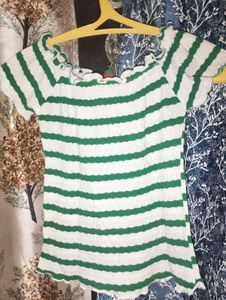 Striped Off-Shoulder Top