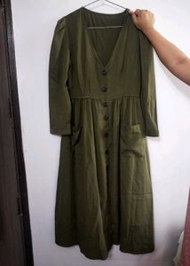 Olive Green Dress