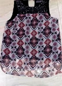 (Vero Moda) (Half Sleeves Multicolour Top💟)