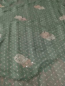 Saree With Butta Design
