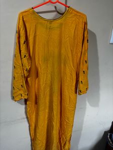 Ethnic Yellow Kurta - Size: L