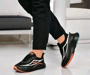 Stylish Black Sport Sneakers