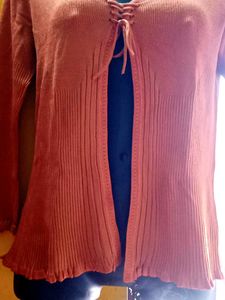 Rust Colored Cardigan top weather