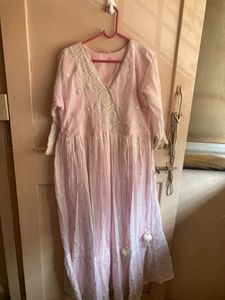 Pink Anarkali XL Size