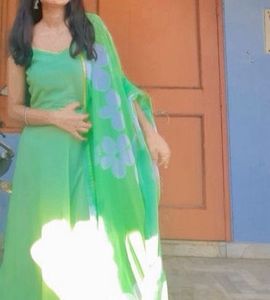 Elegant Green kurti Anarkali