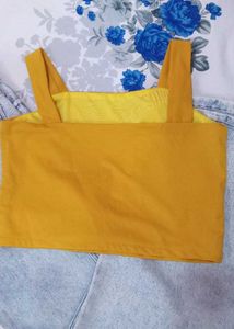 Cute Yellow Crop Top