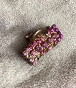 Pink Party Wear Hair Cluture/ Claw-clip For Women