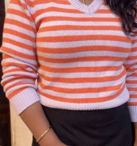 Striped Knit Pullover (item 24)