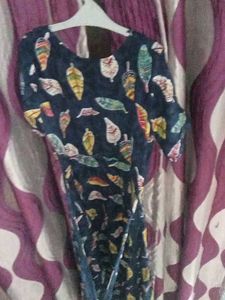 Leaf Print Dress
