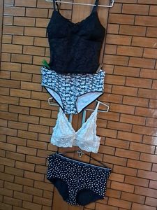 Padded  Bralet Top  N Hipster  In Imported Fabric