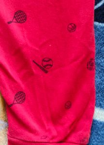 Red Printed Lounge Pants