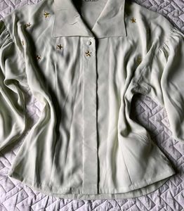 Starry Button-Down Top