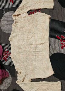 Oversized Crop Sweater For Size L