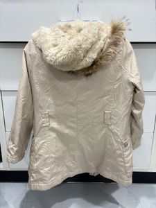 Women’s cream parka jacket