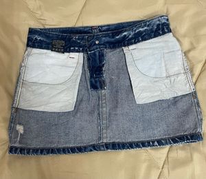 Denim Mini Skirt