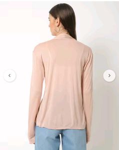 Trend Arrest Peach Snrug Waterfall Hem