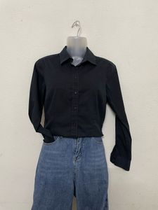 Zara Basic Bossy Blouse Shirt