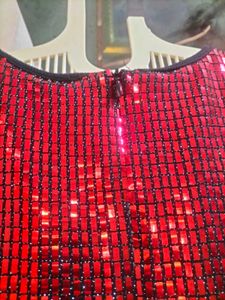 Red Sequence Dress