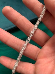 pure silver men’s Bracelet (wt:-11.700g)