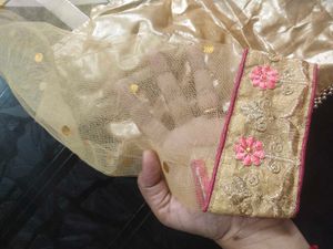 Beautiful Saree With Dora Work
