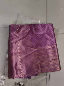 Pure kanjivaram silk woven saree new with tag
