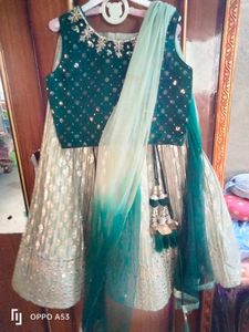Emerald Green Lehenga Choli