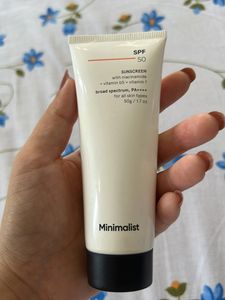 Minimalist Sunscreen Spf 50