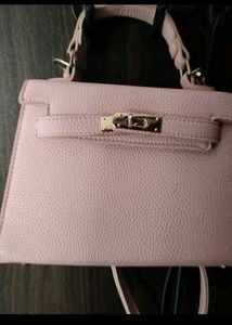 Pink Hand Bag With Sling