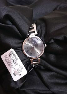 Titan Silver-Tone Watch