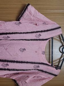 Stitched Peach Kurta