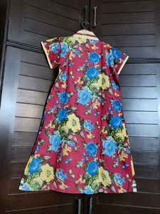 Women Cotton Floral Printed A-line Kurta
