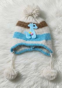 Adorable Dino Pom-Pom Beanie