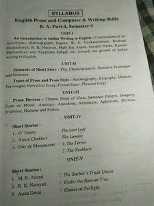 English Prose &amp; Computer Skills