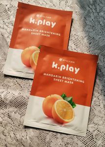 (Pack Of 2)MyGlamm K.Play Brightening Sheet Mask