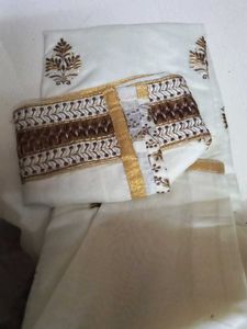 Embroidered Cream Tunic Top