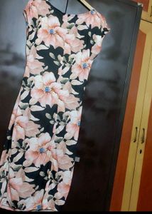 Multi Floral Prints Dress For 34 Bust