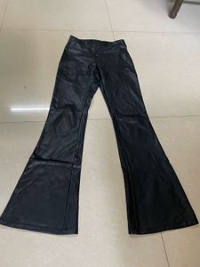 Zara Bootcut Leather Pants