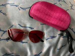 Red Lens Sunglasses with box