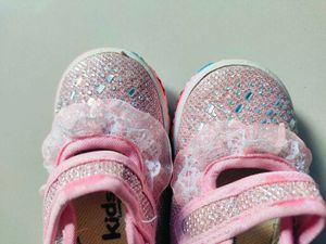 Kids Pink Sparkle Shoes