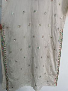 Embroidered Kurti Top - Size XXL