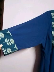 Navy Blue Georgette Kurta