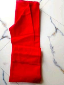 Red Embroidered Kurta - Size 42 And Pajama Cobo