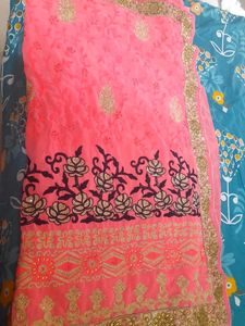Fancy Desginer Saree With Stitched Blouse
